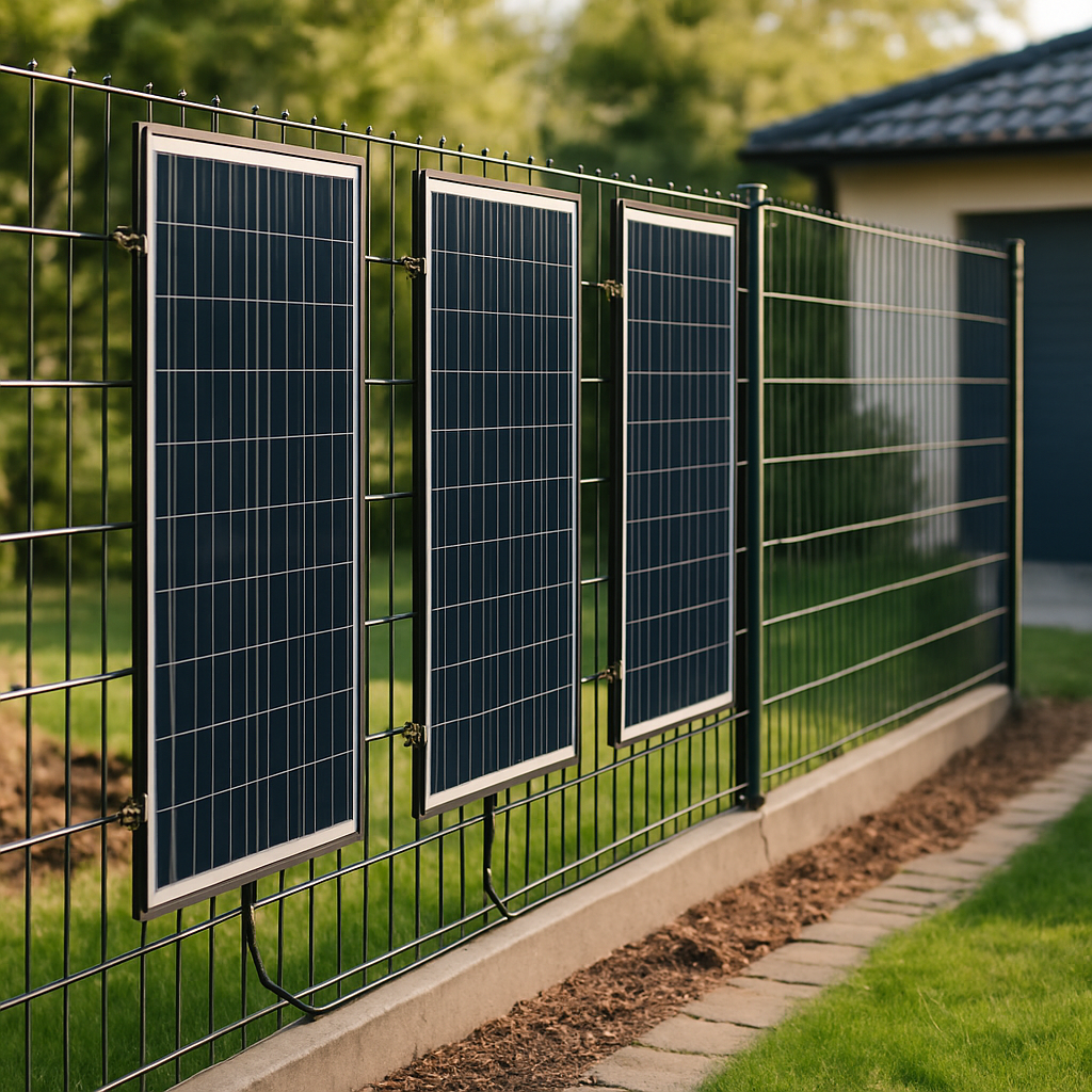 Solarmodule am Zaun befestigen: So klappt es im eigenen Garten